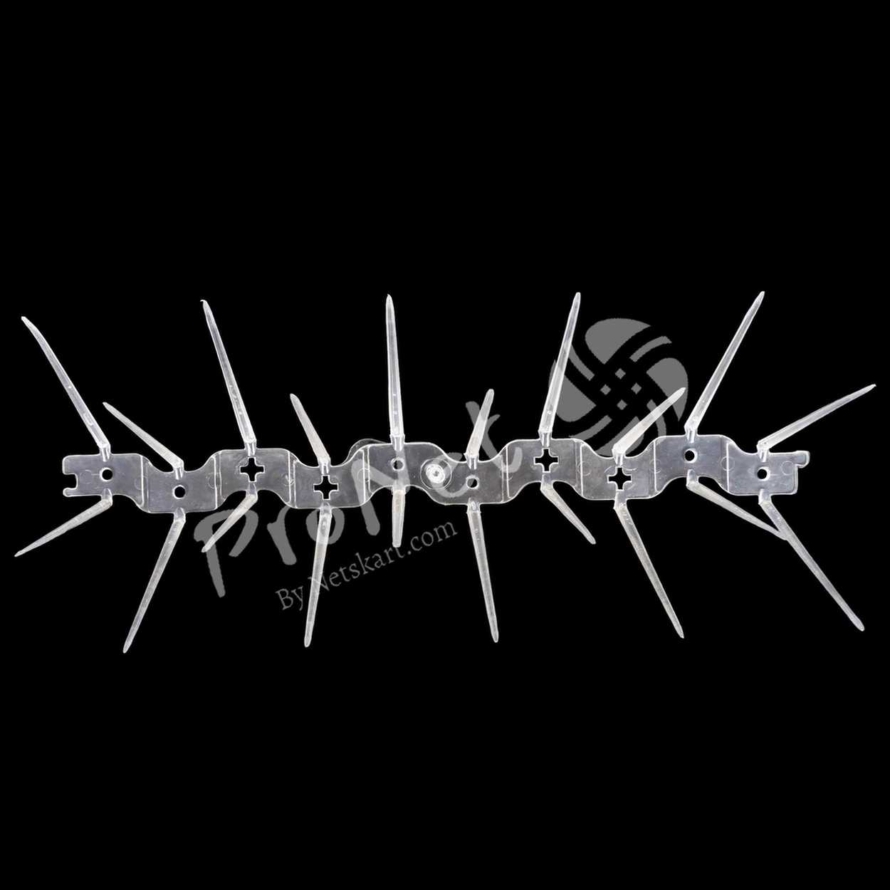 ProNet® Bird Spikes Pigeon Control Spikes, Polycarbonate Transparent 2 Row - Image 4