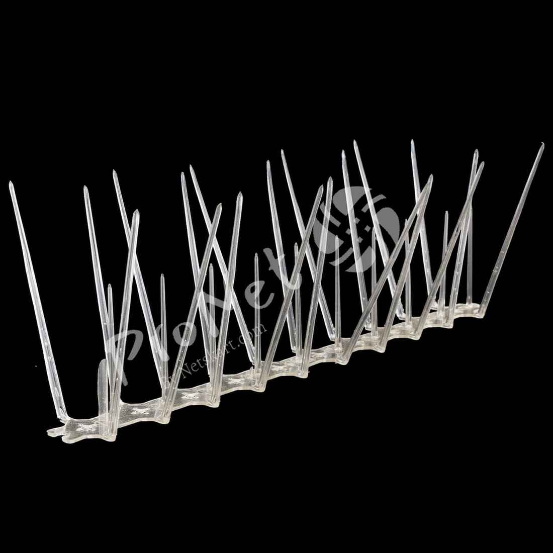 ProNet® Bird Spikes Pigeon Control Spikes, Polycarbonate Transparent 3 Row - Image 4