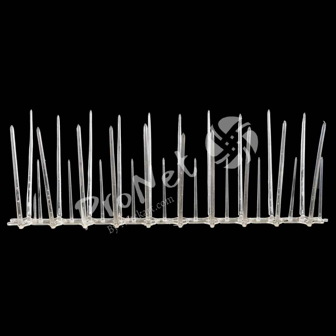 ProNet® Bird Spikes Pigeon Control Spikes, Polycarbonate Transparent 3 Row - Image 3
