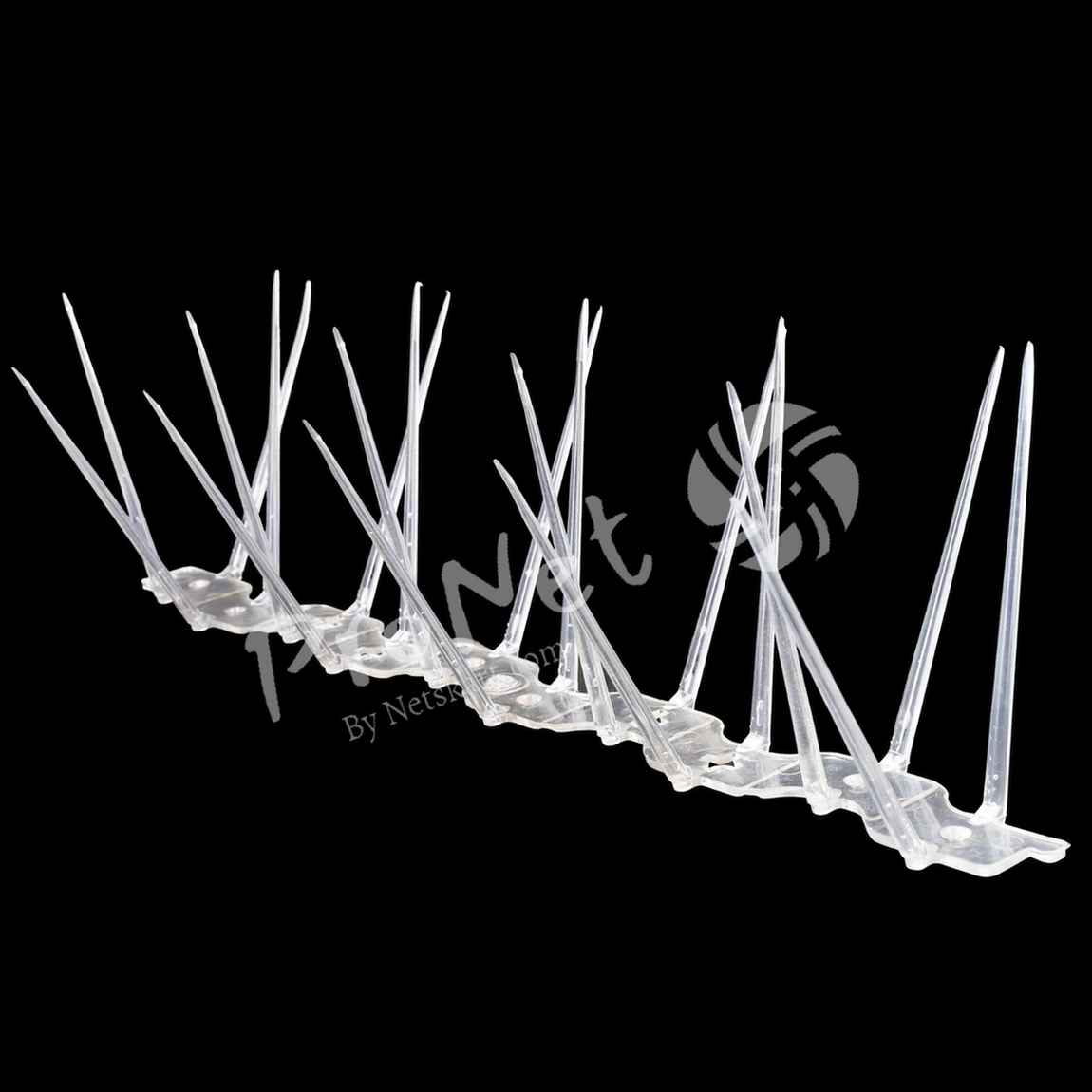 ProNet® Premium Bird Spikes Pigeon Control Spikes, Polycarbonate Transparent 2 Row - Image 4