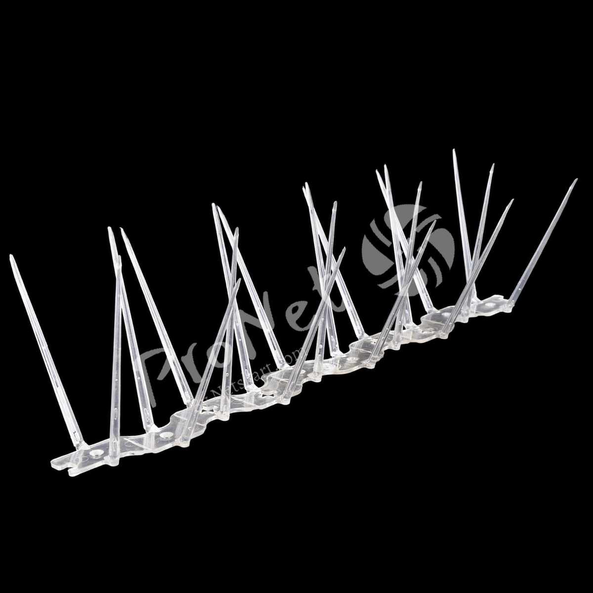 ProNet® Premium Bird Spikes Pigeon Control Spikes, Polycarbonate Transparent 2 Row - Image 3